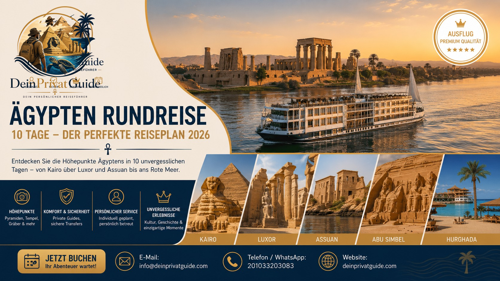 Ägypten Rundreise 10 Tage – Der perfekte Reiseplan 2026
