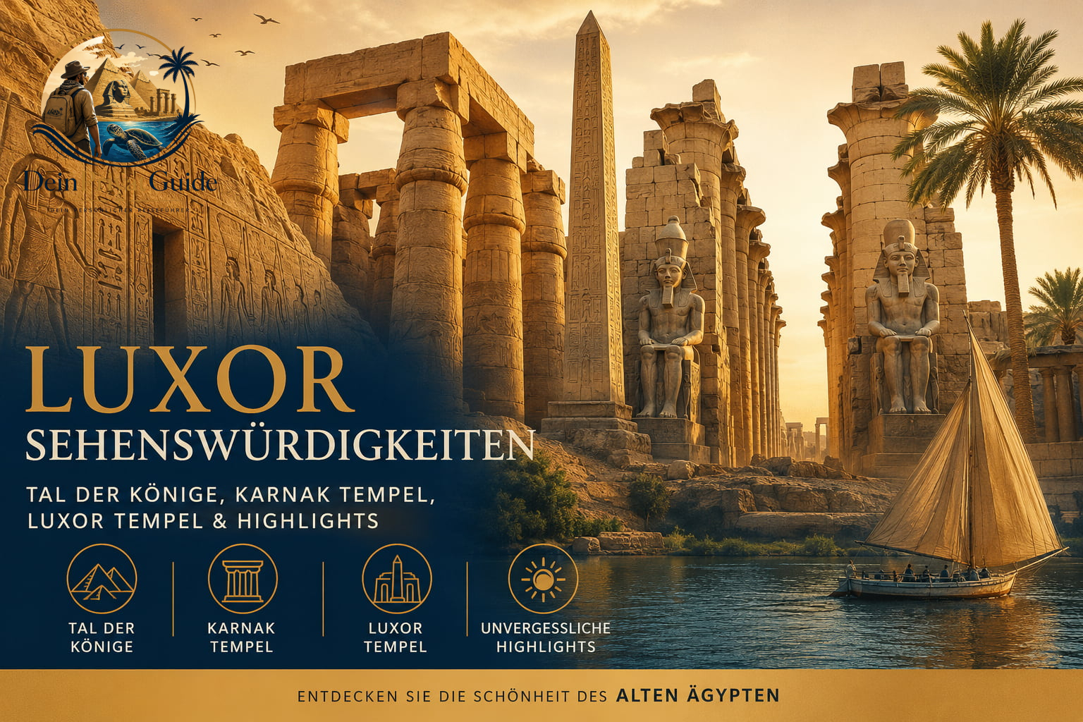 Luxor Sehenswürdigkeiten–Tal der Könige,KarnakTempel,Luxor Tempel & Highlights