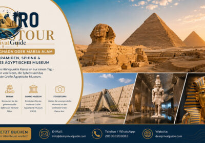 Kairo Tagestour ab Hurghada oder MarsaAlam–Pyramiden, Sphinx & Großes Ägyptisches Museum