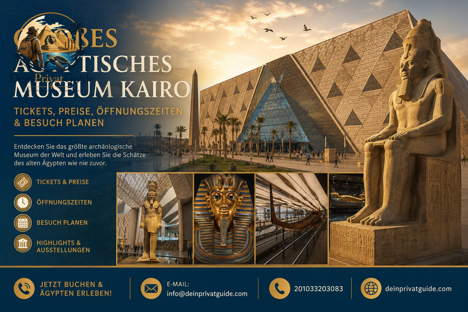 Großes Ägyptisches Museum Kairo – Tickets,Preise, Öffnungszeiten & Besuch planen