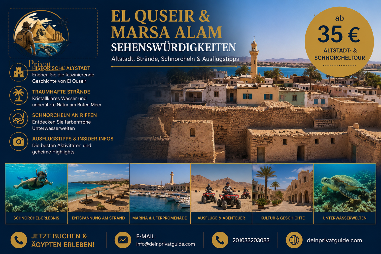 El Quseir & Marsa Alam Sehenswürdigkeiten – Altstadt,Strände, Schnorcheln & Ausflugstipps