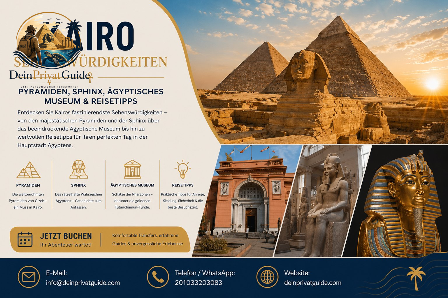 Kairo Sehenswürdigkeiten –Pyramiden,Sphinx,Ägyptisches Museum & Reisetipps