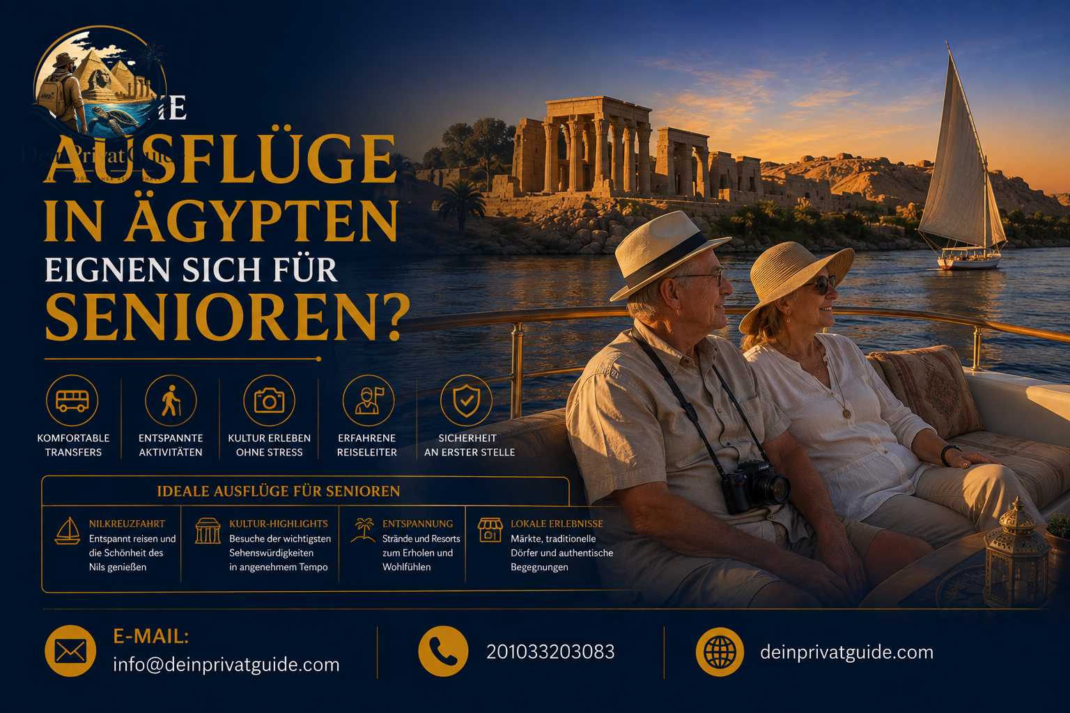Welche Ausflüge in Ägypten eignen sich für Senioren?