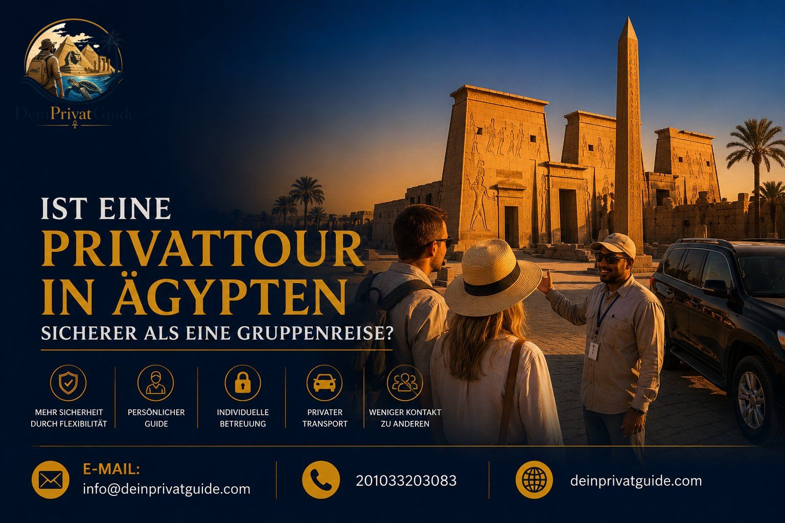 Ist eine Privattour in Ägypten sicherer als eine Gruppenreise?