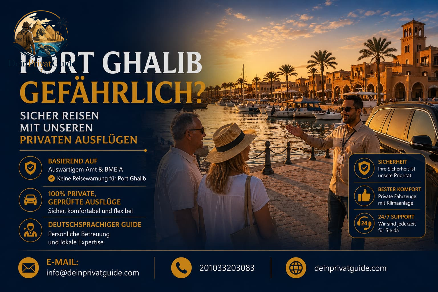 Port Ghalib gefährlich? Sicher reisen mit unseren privaten Ausflügen
