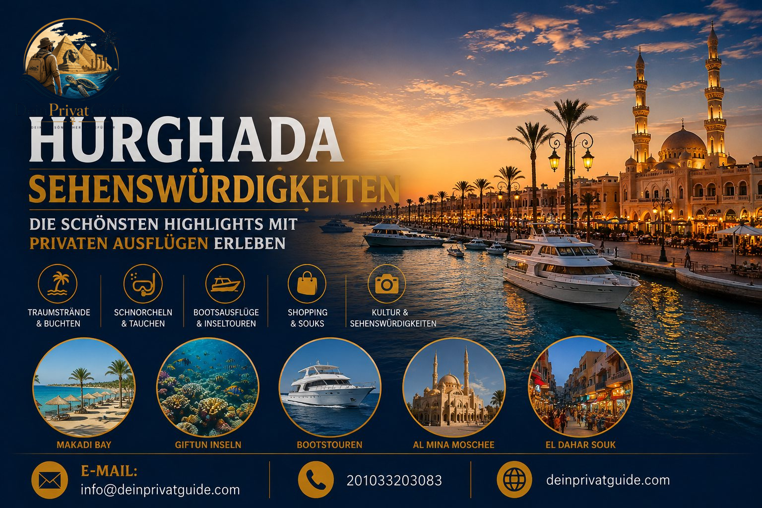Hurghada Sehenswürdigkeiten | Die schönsten Highlights mit privaten Ausflügen erleben