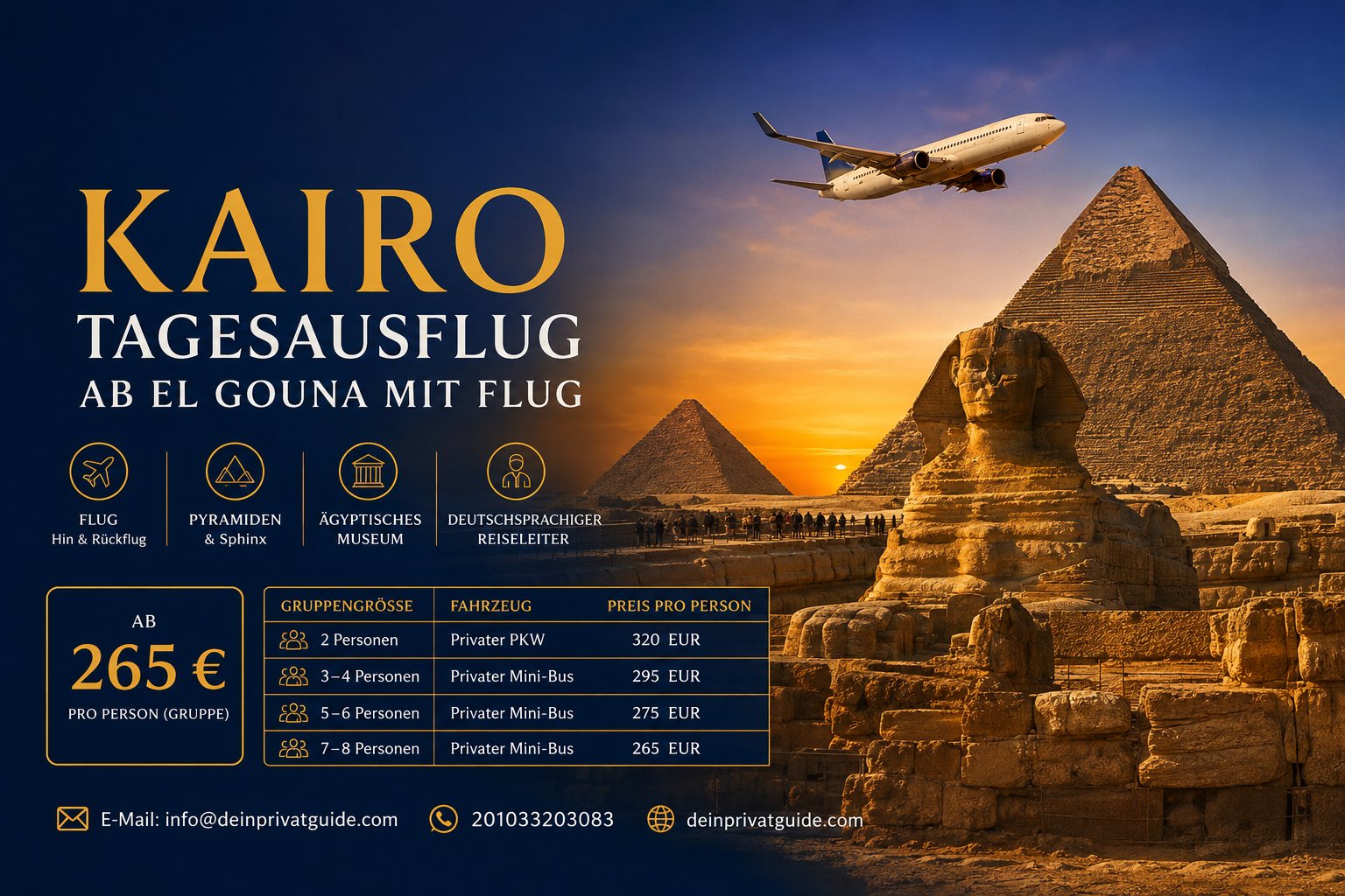 Kairo Tagesausflug ab El Gouna mit Flug