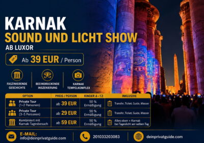 Karnak Sound und Licht Show ab Luxor