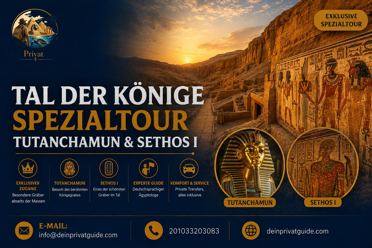 Tal der Könige Spezialtour | Tutanchamun & Sethos I