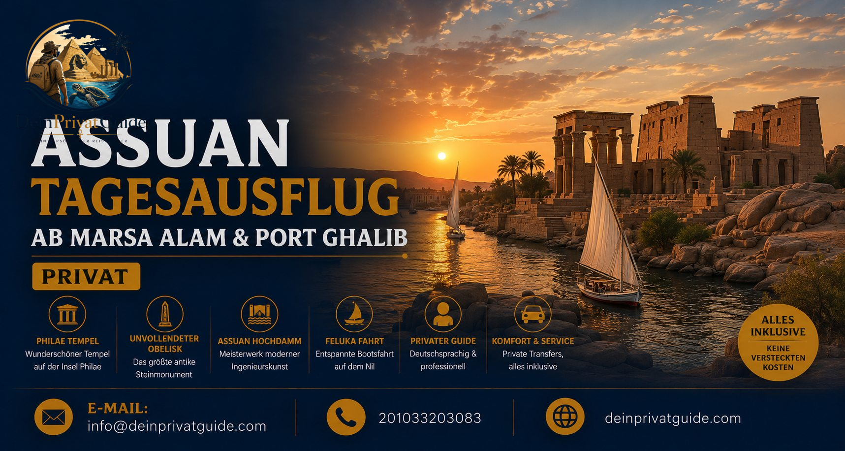Assuan Tagesausflug ab Marsa Alam & Port Ghalib | Privat