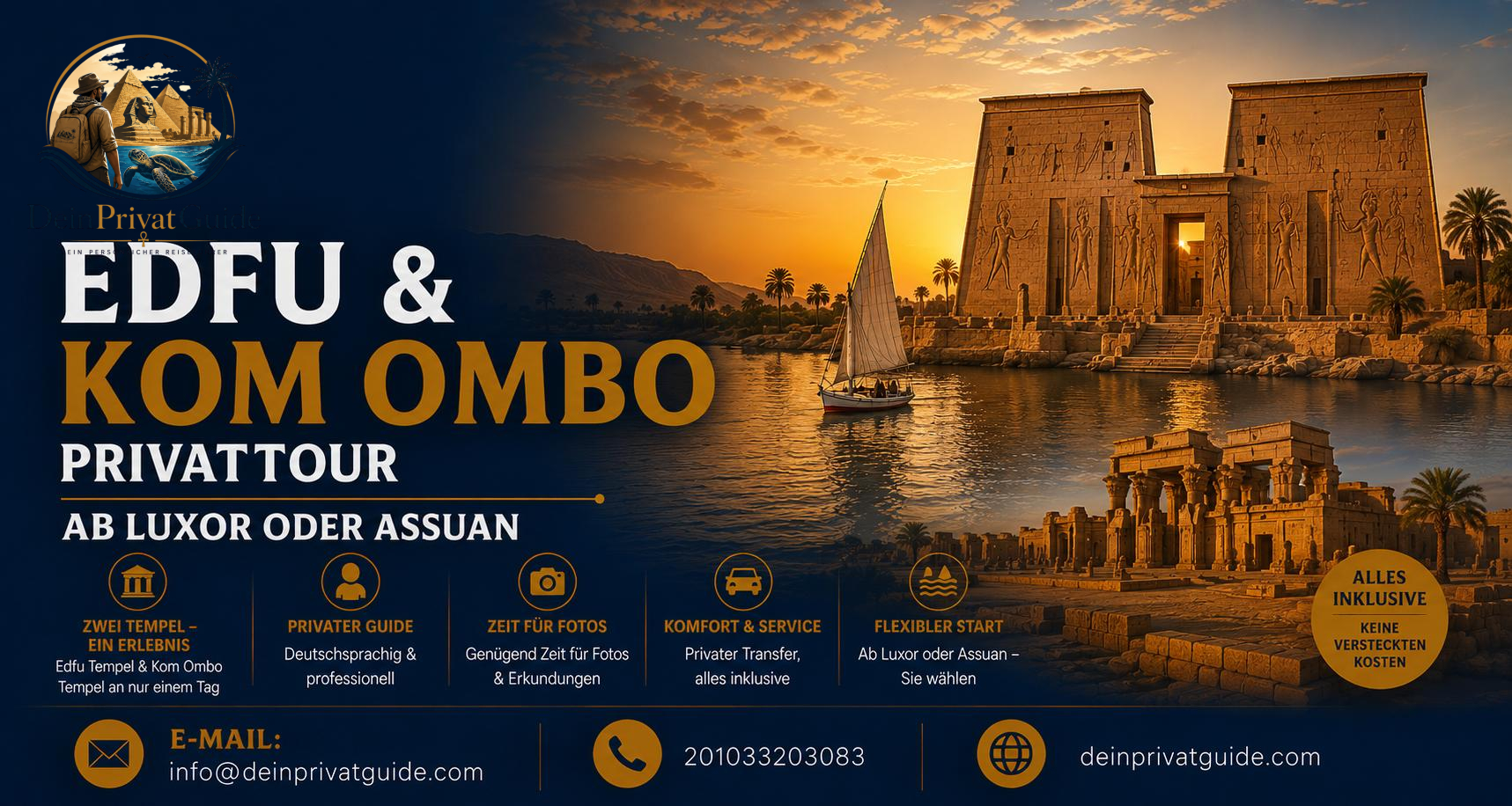 Edfu & Kom Ombo Privattour | Ab Luxor oder Assuan