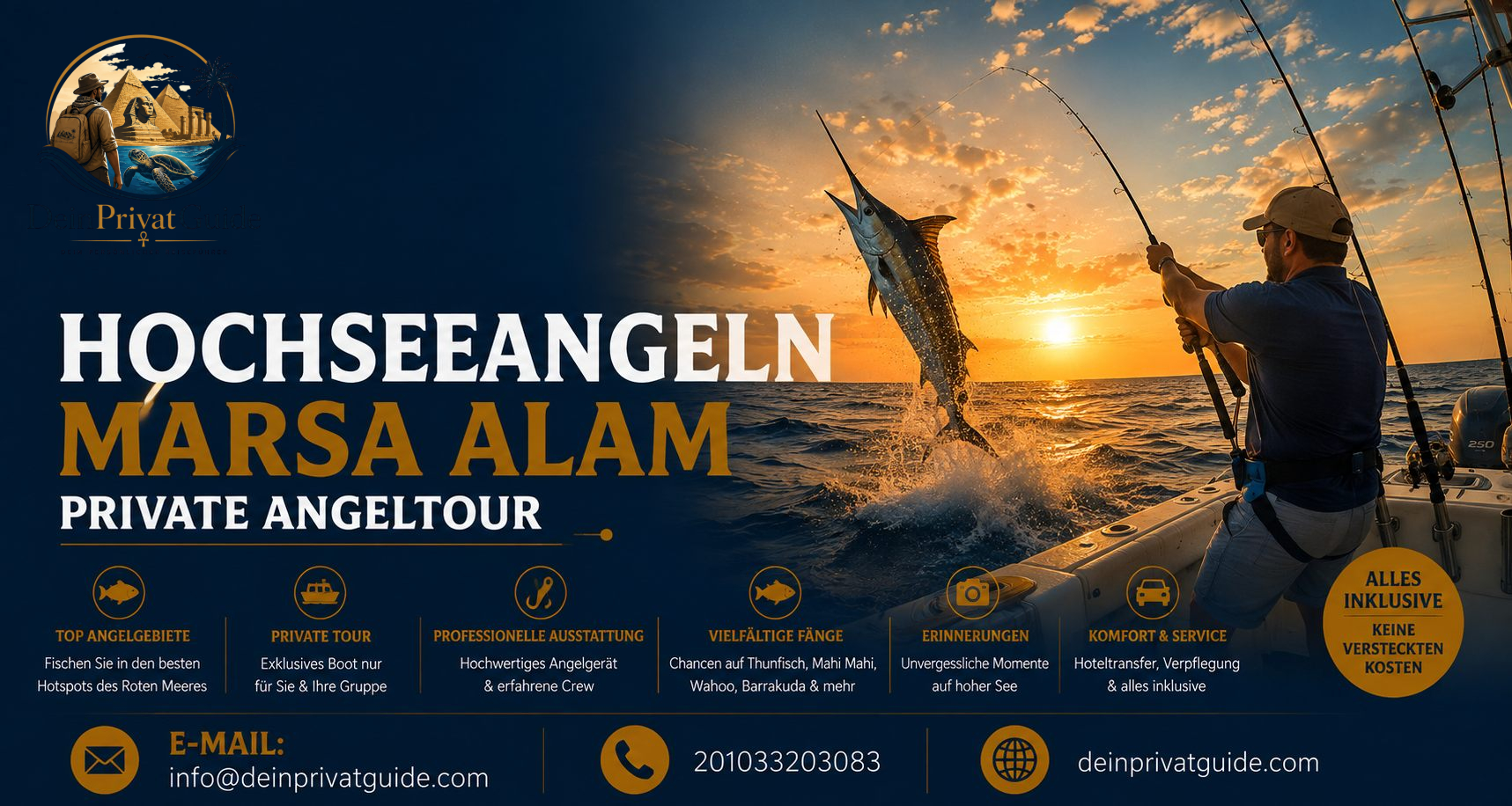 Hochseeangeln Marsa Alam | Private Angeltour