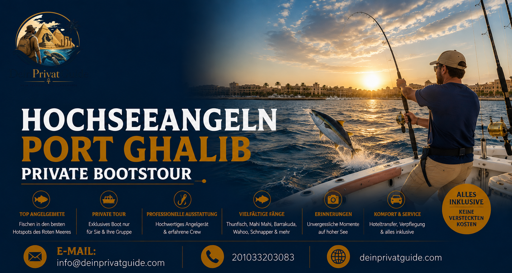 Hochseeangeln Port Ghalib | Private Bootstour