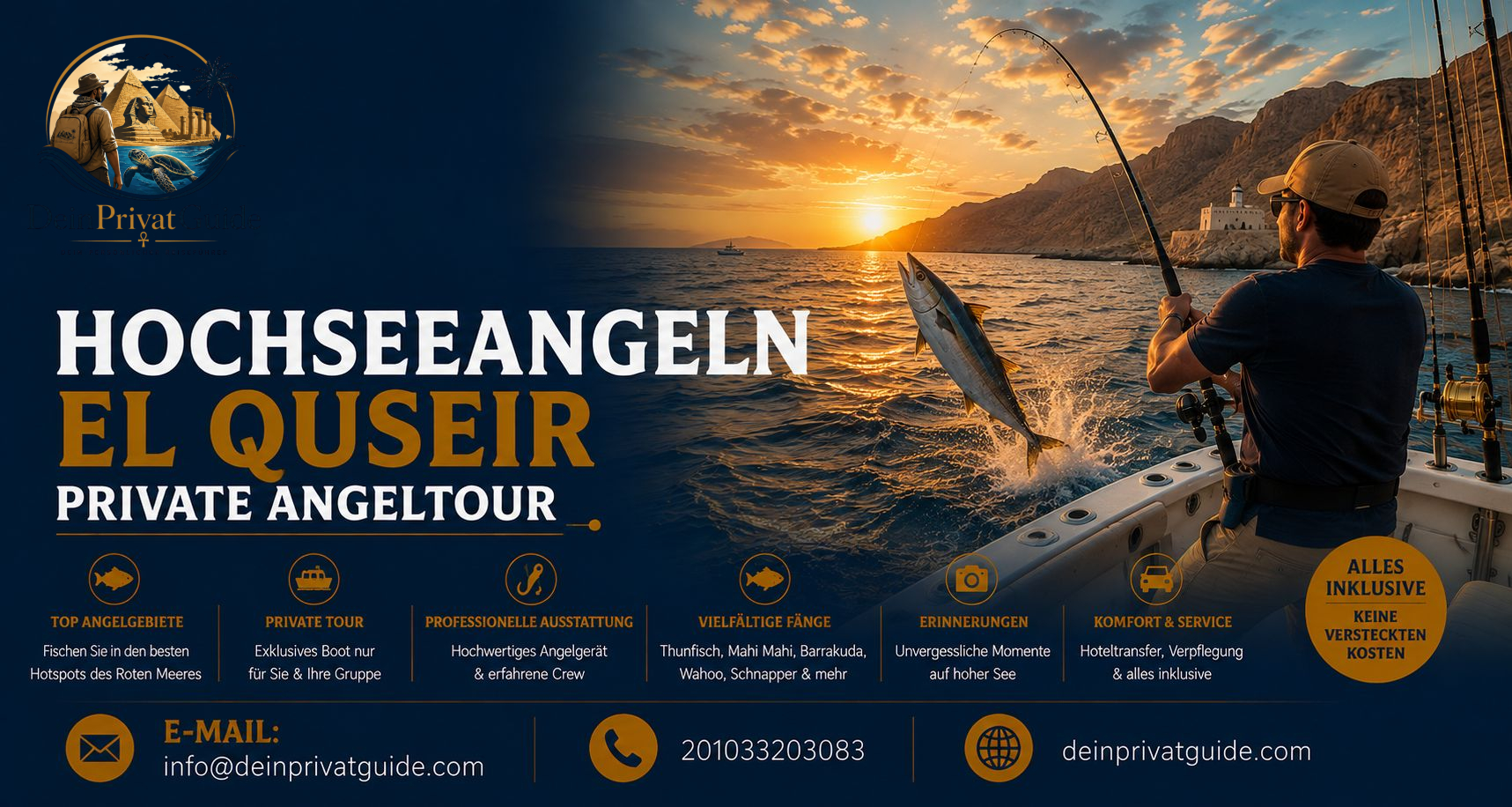 Hochseeangeln El Quseir | Private Angeltour
