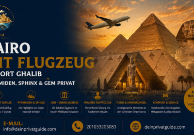 Kairo mit Flugzeug ab Port Ghalib – Pyramiden, Sphinx & GEM privat