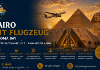 Kairo mit Flugzeug ab Soma Bay – Privater Tagesausflug zu Pyramiden & GEM